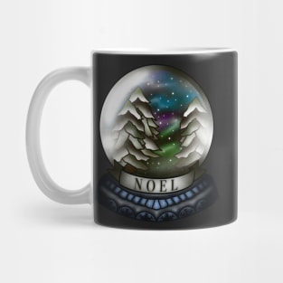 Winter Nights Holiday Snow Globe Mug